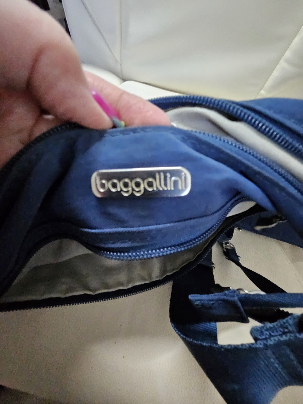 Baggallini Deep Blue Crossbody with Matching Wristlet - Picture 12 of 16